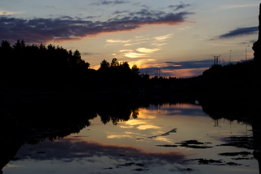 sunset in norway