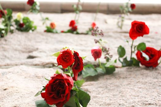 Flowers after terror attack