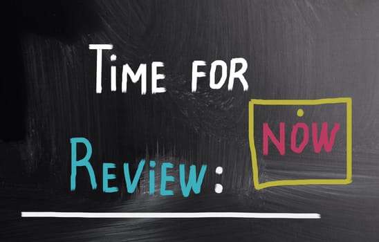 time for review concept