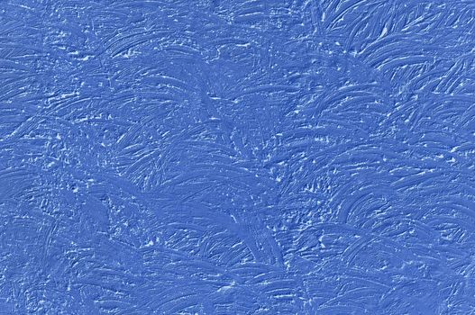 The texture of blue walls painted large erratic strokes of pain                               