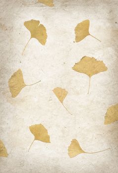 Handmade flower petal paper texture background