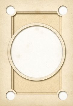 Vintage empty paper photo frame background