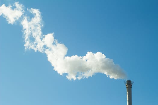 Smoke and chimney,in Beijing