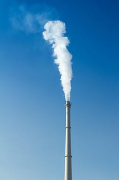 Smoke and chimney,in Beijing