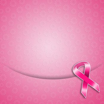 Pink ribbon for Breast cancer prevention