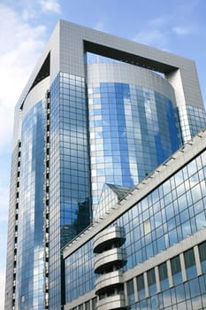 Modern office building with glass facades