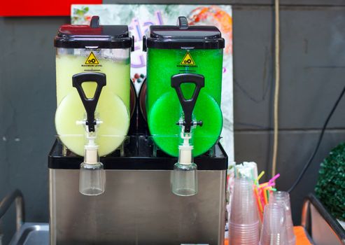 View of delicious Italian slush, in Italy also called Granita