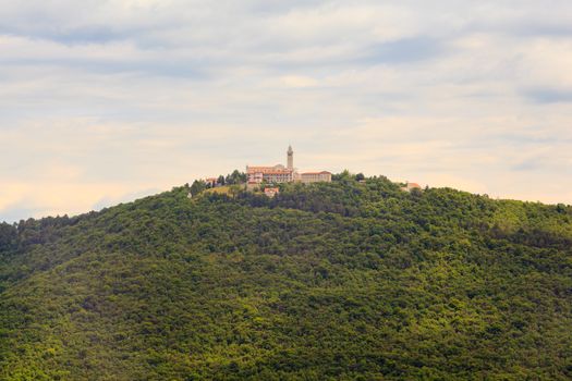 View of Sveta Gora from Sabotin mountain