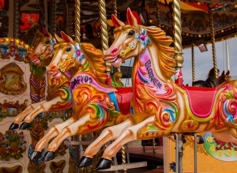 A colourful Carousel Horse