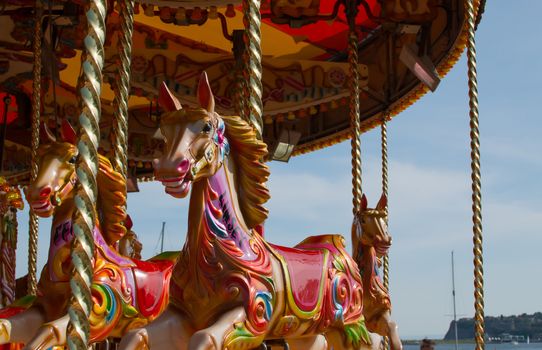 A colourful Carousel Horse