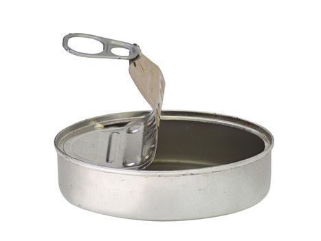 Image of the open empty can - empty tin can