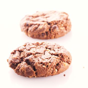 A couple of biscuits isolated over white background