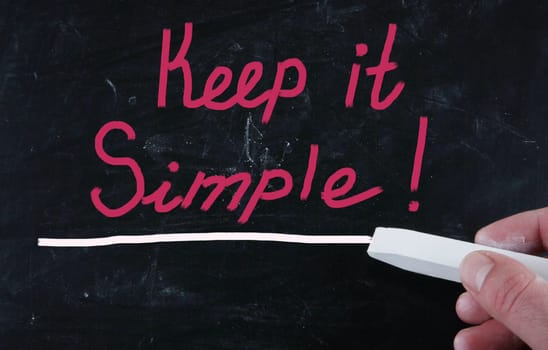 keep it simple concept