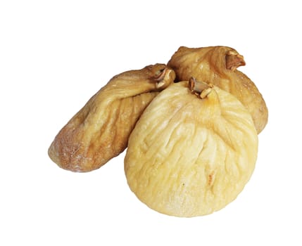 Dried figs on white background, isolated
