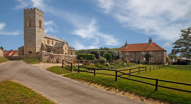 All Saints parish church at Wighton in Norfolk, England, was built in 1450.