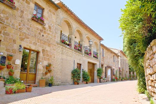 Photo shows a general view of the Tuscany city of Sorano.