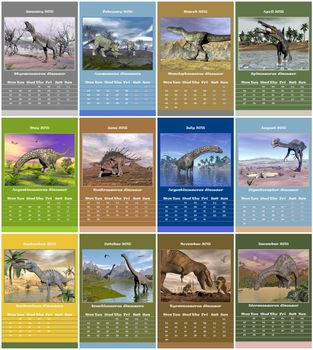 European dinosaurs 2015 year calendar with week starting from monday