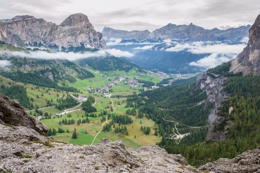 Italian Alps in Val Badia, Natural Park of Puez-Odle