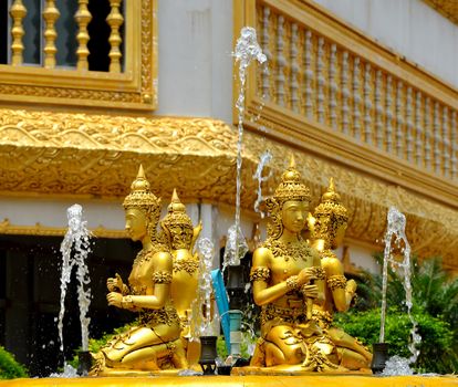 a statue in thai temple