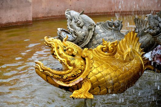 a statue in thai temple