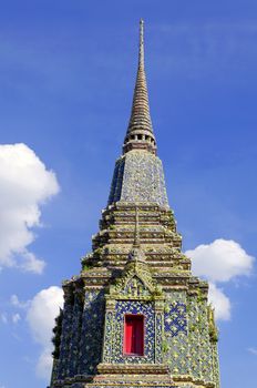 Pagodas in Wat Po - A Temple in Bangkok, Thailand