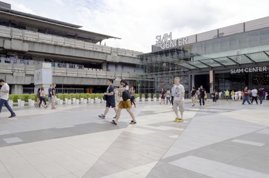 BANGKOK - Siam Center on July 11 2014, in Bangkok thailand. It was built in 1973, one of Bangkok's first shopping malls. It has undergone renovation several times, including after a fire in 1995.