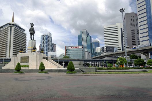 BANGKOK - July 11: view of lumpini park in abngkok thailand, Lumpini Park covers 142 acres with 2.5 km of pathways and a large boating lake. on july 11, 2014 in Bangkok, Thailand