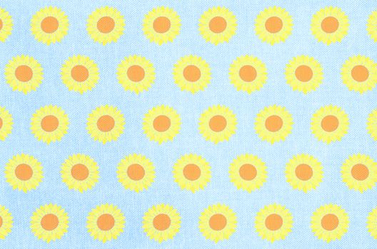 a sun flower cloth pattern