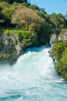 Huka Falls on Waikato River, New Zealand
