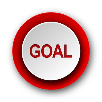 goal red modern web icon on white background