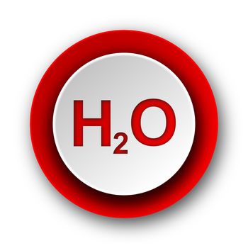 water red modern web icon on white background
