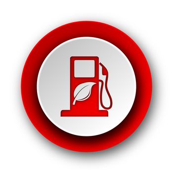 biofuel red modern web icon on white background