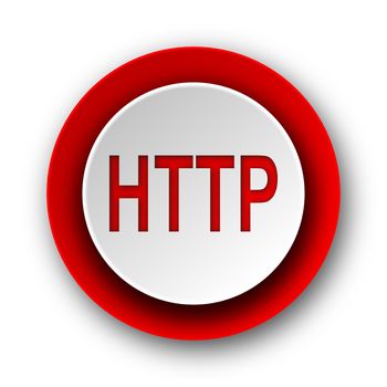 http red modern web icon on white background
