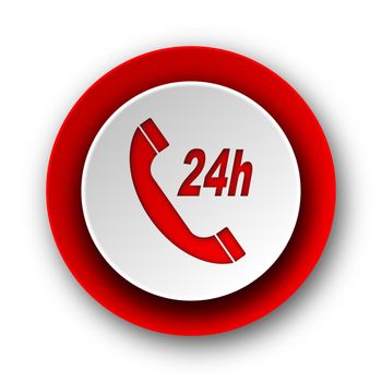 service red modern web icon on white background service red modern web icon on white background
