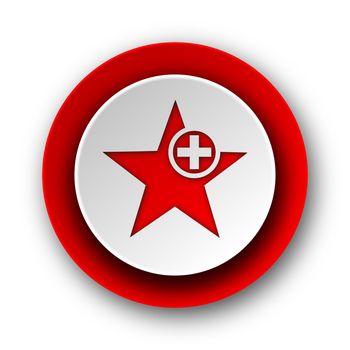 star red modern web icon on white background