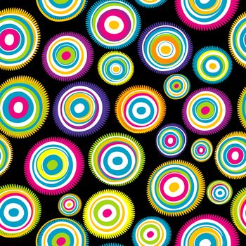 Seamless with colored circles