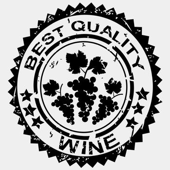 Best quality rubber stamp with bunch of grapes