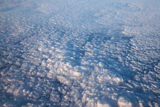 Clouds viewed from the sky