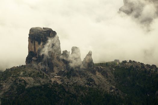 Cinque Torri, rock formation in the Dolomites