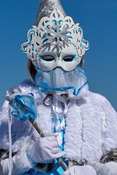 ANNECY, FRANCE, MAR 16 : portrait at the carnival in Annecy, France, on March 16 2014.