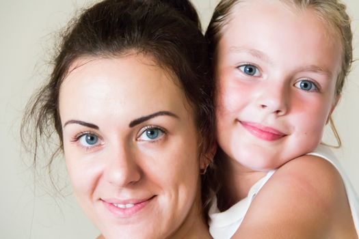 Photo of happiest family mother and daughter