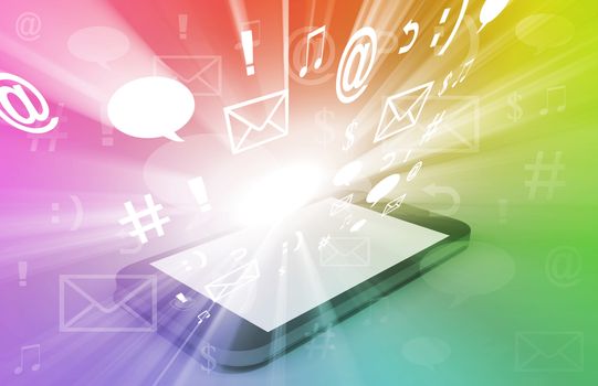 Concept of Social Media Sharing Digital Content