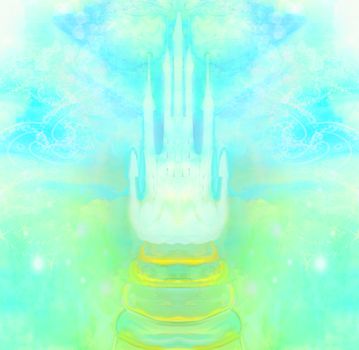 abstract fairytale castle