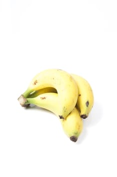 banana on white isolated background.banana fruit on white background.