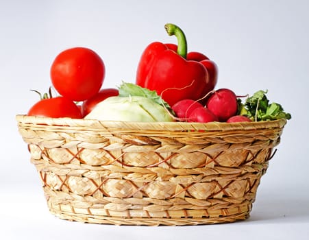 basket of vegetable