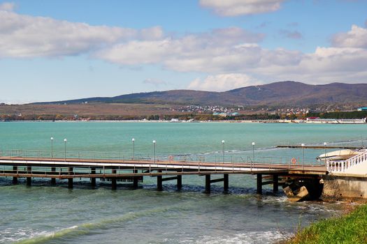 Old pier landscape 