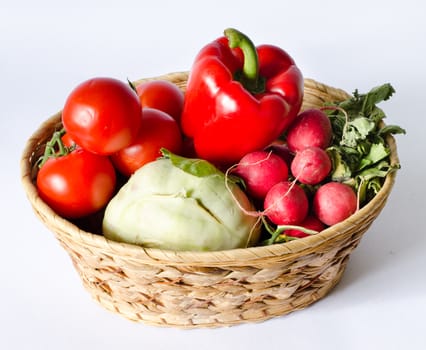 basket of vegetable