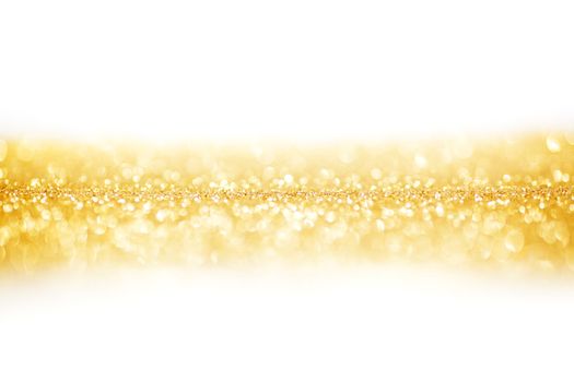 Abstract glitter bokeh holiday golden background