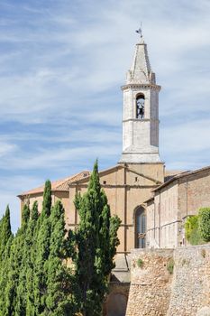 Image of the cathedral in Pienza, Tuscany, Italy