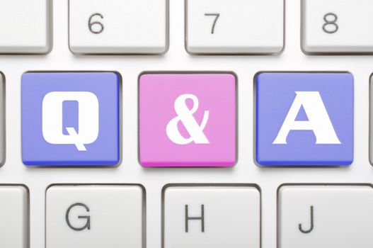 Q and A key on keyboard